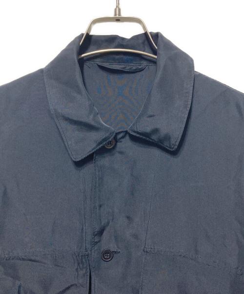 COMOLI（コモリ）COMOLI (コモリ) シルクユーティリティシャツジャケット ブラック サイズ:1の古着・服飾アイテム