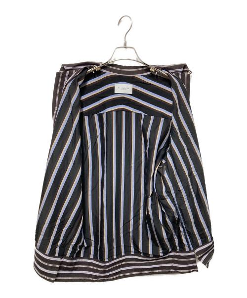 RAINMAKER（レインメーカー）RAINMAKER (レインメーカー) ストライプシャツ ブラウン×ブルー サイズ:5の古着・服飾アイテム