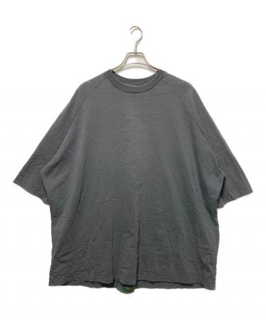 トップス CASEY CASEY BIG RAG T-SHIRT CASEY CASEY “BIG RAG T-SHIRT - HEAVY JERSEY” COL: DARK GREY / PINK