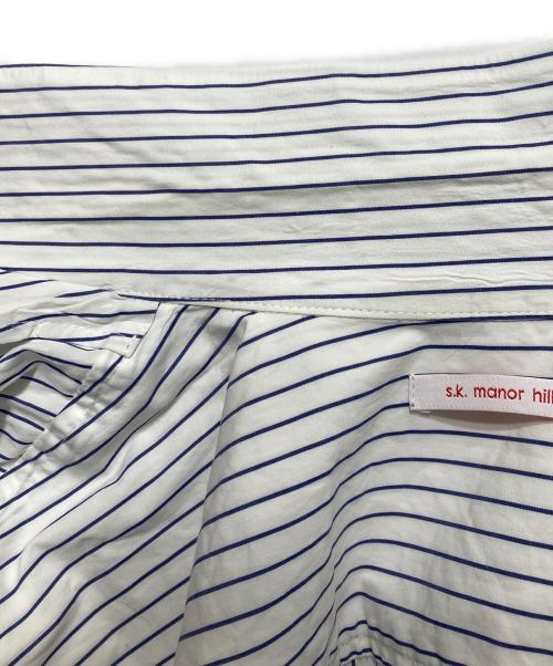 S.K. MANOR HILL（エスケーマノアヒル）S.K. MANOR HILL (エスケーマノアヒル) Aloha Shirt/アロハシャツ ホワイト×ネイビー サイズ:Ｌの古着・服飾アイテム