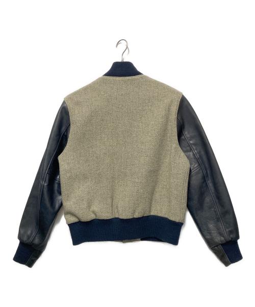 GB sport（ゴールデンベアスポーツ）GB sport (ゴールデンベアスポーツ) Warehouse 別注 GB スタジャン グレー×ネイビー サイズ:Mの古着・服飾アイテム