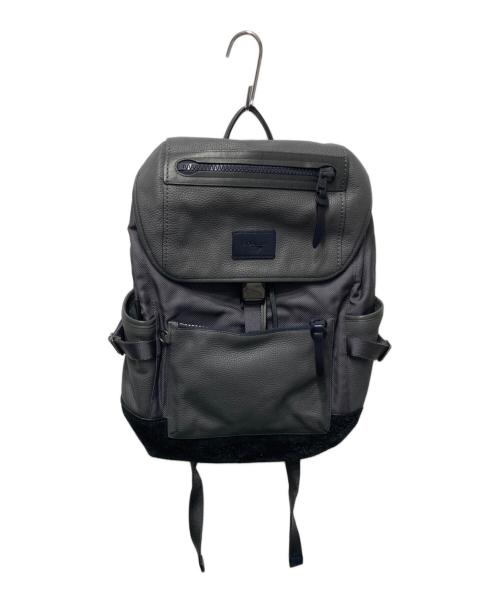 COACH（コーチ）COACH (コーチ) Manhattan backpack グレー×ブラックの古着・服飾アイテム