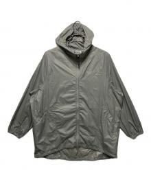 Americana×SALON adam et rope'（アメリカーナ×サロンアダムエロペ）の古着「ナイロンボリュームスリーブパーカー」｜グレー