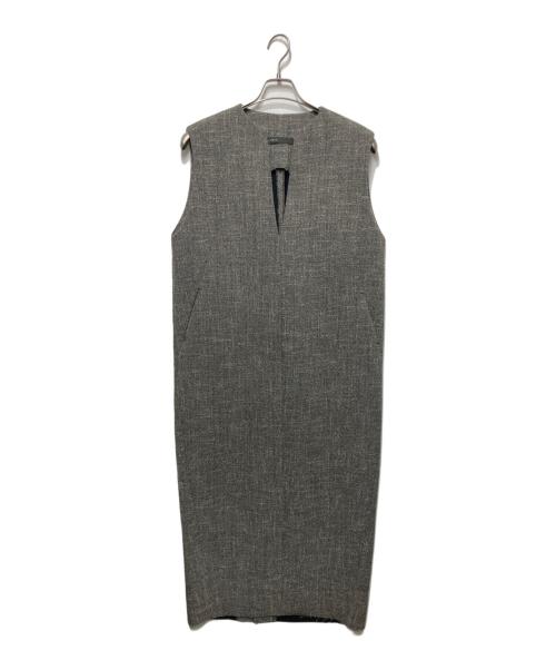 Noble（ノーブル）Noble (ノーブル) スポンジボンディングワンピース グレー サイズ:36の古着・服飾アイテム