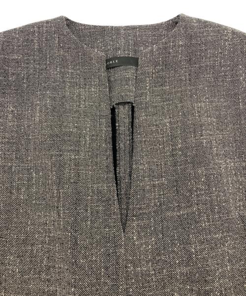 Noble（ノーブル）Noble (ノーブル) スポンジボンディングワンピース グレー サイズ:36の古着・服飾アイテム