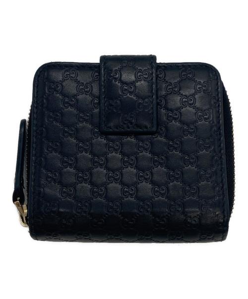 GUCCI（グッチ）GUCCI (グッチ) 2つ折り財布 ブラックの古着・服飾アイテム