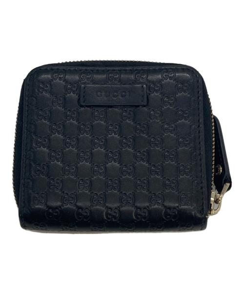 GUCCI（グッチ）GUCCI (グッチ) 2つ折り財布 ブラックの古着・服飾アイテム