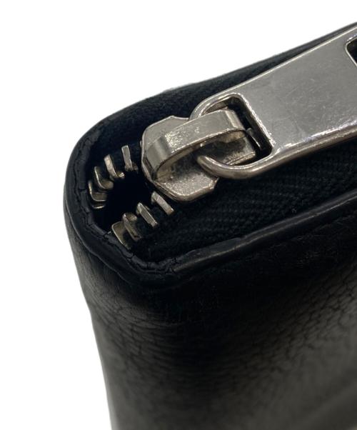 GUCCI（グッチ）GUCCI (グッチ) ラウンドファスナー財布 ブラックの古着・服飾アイテム