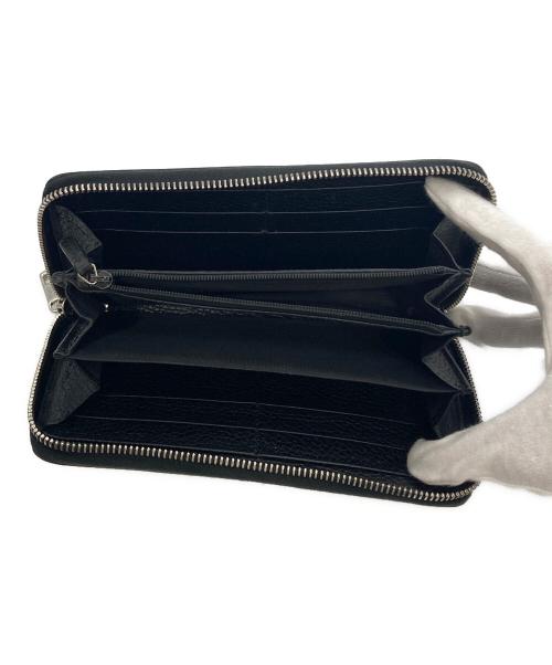 GUCCI（グッチ）GUCCI (グッチ) ラウンドファスナー財布 ブラックの古着・服飾アイテム