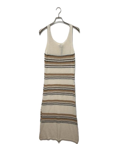 croche（クロシェ）croche (クロシェ) ニットワンピース ベージュ サイズ:表記なしの古着・服飾アイテム