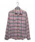 Saint Laurent Paris（サンローランパリ）の古着「チェックシャツ」｜ピンク