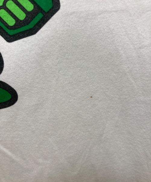 55DSL（フィフテーファイブディーエスエル）55DSL (フィフテーファイブディーエスエル) リンガープリントTシャツ ホワイト×グリーン サイズ:Mの古着・服飾アイテム