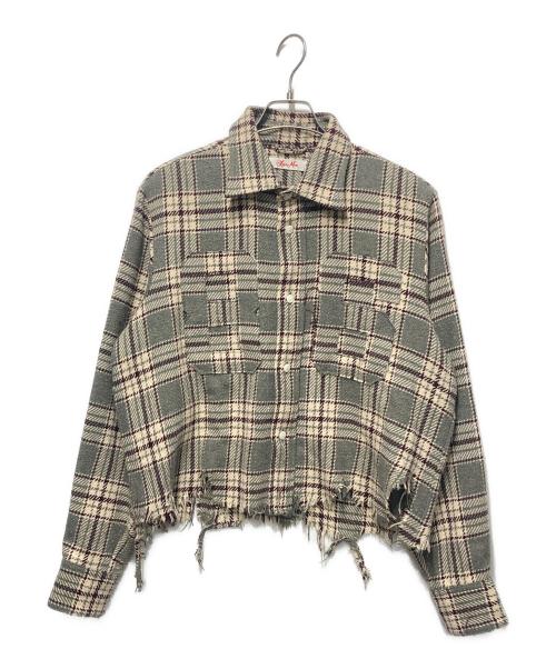 SYUMAN.（シュウマン）SYUMAN. (シュウマン) Broken numbering shirts グレー サイズ:2の古着・服飾アイテム