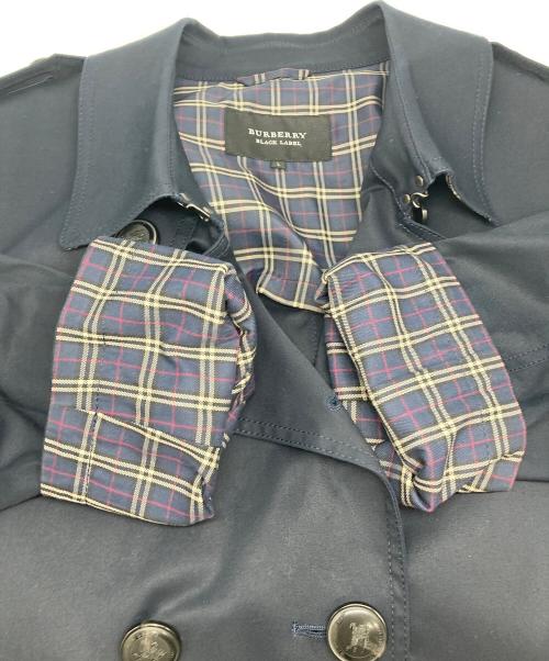 BURBERRY BLACK LABEL（バーバリーブラックレーベル）BURBERRY BLACK LABEL (バーバリーブラックレーベル) トレンチコート ネイビー サイズ:Ｌの古着・服飾アイテム