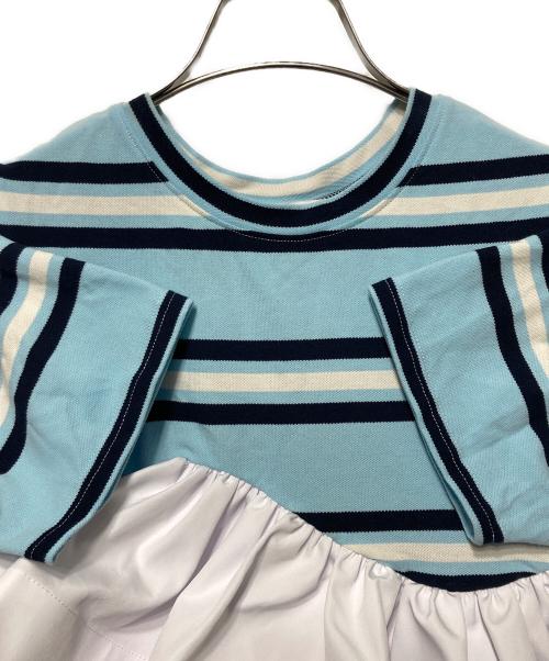 Bibiy.（ビビィ）Bibiy. (ビビィ) LOLA PEPURAMU TOP ホワイト×ブルー サイズ:freeの古着・服飾アイテム