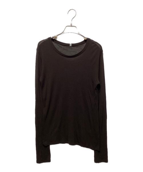BASERANGE（ベースレンジ）BASERANGE (ベースレンジ) LONG SLEEVE TEE FOVEA ブラウン サイズ:Sの古着・服飾アイテム