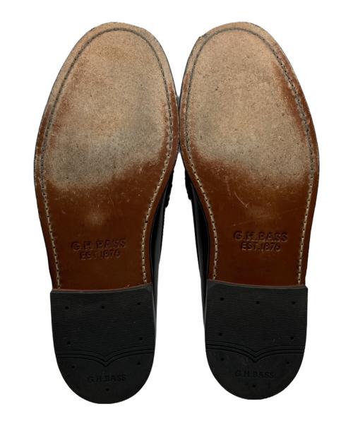 G.H.BASS（ジーエイチバス）G.H.BASS (ジーエイチバス) コインローファー ブラック サイズ:UK7.5の古着・服飾アイテム