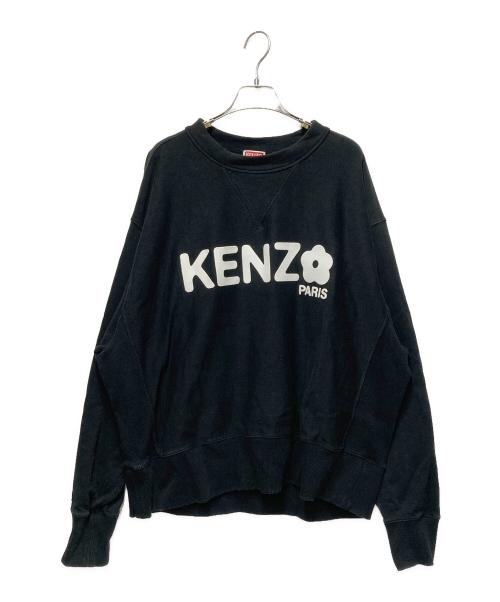 KENZO PARIS（ケンゾー・パリ）KENZO PARIS (ケンゾー・パリ) プリントスウェット ブラック サイズ:Ｍの古着・服飾アイテム