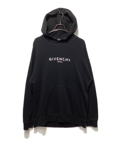 GIVENCHY（ジバンシィ）GIVENCHY (ジバンシィ) ブロークンロゴパーカー ブラック サイズ:Lの古着・服飾アイテム