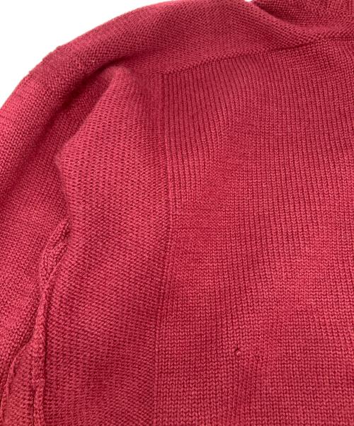 Jean Paul Gaultier FEMME（ジャンポールゴルチエ フェム）Jean Paul Gaultier FEMME (ジャンポールゴルチェフェム) マフラードッキングニット レッド サイズ:40の古着・服飾アイテム