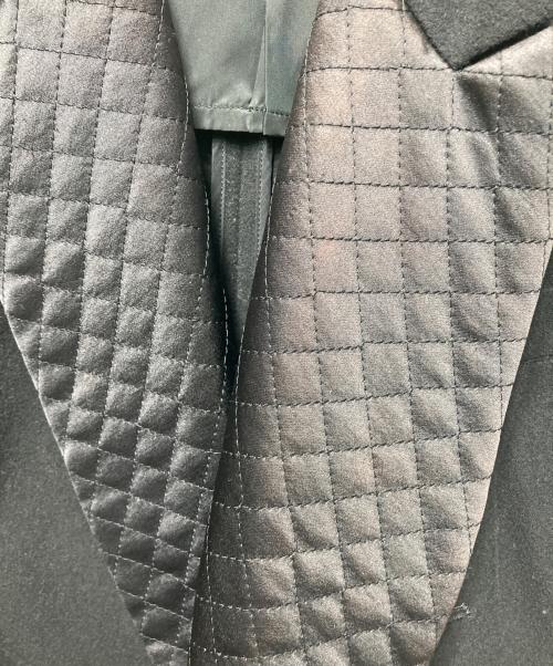 Yohji Yamamoto FEMME（ヨウジヤマモトファム）Yohji Yamamoto FEMME (ヨウジヤマモトファム) キルティングラペルコート ブラック サイズ:Sの古着・服飾アイテム