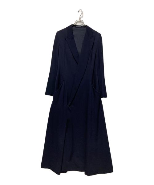 Y's（ワイズ）Y's (ワイズ) ウールギャバジンロングコート ネイビー サイズ:無しの古着・服飾アイテム