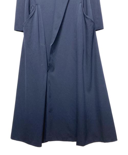 Y's（ワイズ）Y's (ワイズ) ウールギャバジンロングコート ネイビー サイズ:無しの古着・服飾アイテム