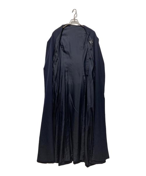Y's（ワイズ）Y's (ワイズ) ウールギャバジンロングコート ネイビー サイズ:無しの古着・服飾アイテム
