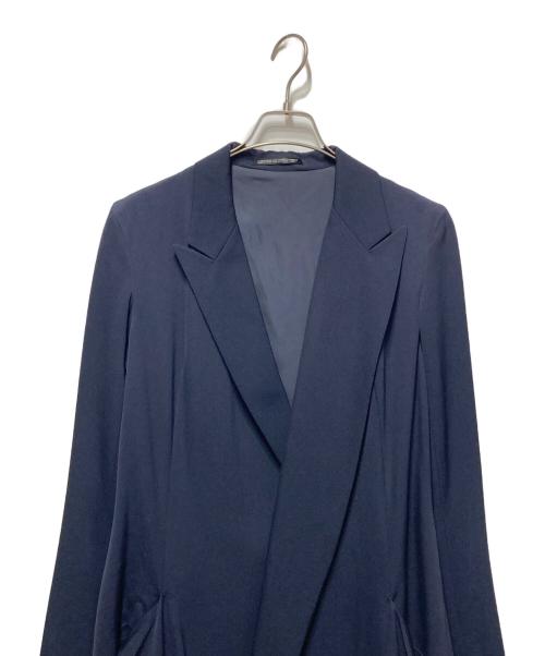 Y's（ワイズ）Y's (ワイズ) ウールギャバジンロングコート ネイビー サイズ:無しの古着・服飾アイテム