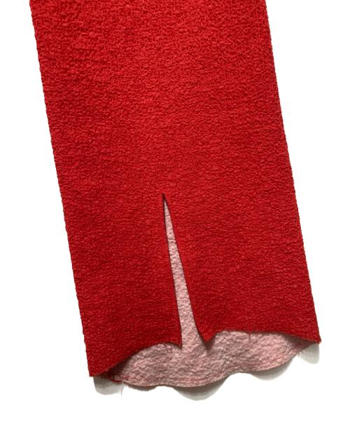 holiday（ホリデー）HOLIDAY (ホリデー) BONDING FLARE PANTS レッドの古着・服飾アイテム