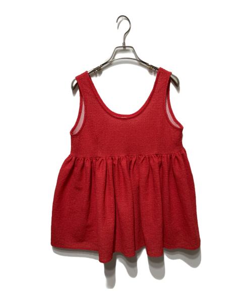 holiday（ホリデー）HOLIDAY (ホリデー) BONDING TOPS レッド サイズ:ONE SIZEの古着・服飾アイテム