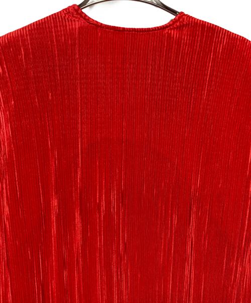 CITYSHOP（シティショップ）CITYSHOP (シティショップ) DEEP VNECK DRESS レッド サイズ:38の古着・服飾アイテム