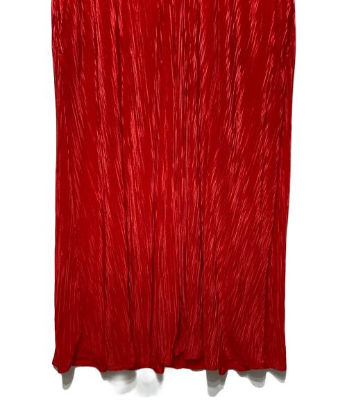 CITYSHOP（シティショップ）CITYSHOP (シティショップ) DEEP VNECK DRESS レッド サイズ:38の古着・服飾アイテム