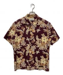 NEIGHBORHOOD（ネイバーフッド）の古着「ALOHA/C-SHIRT.SS アロハシャツ」｜ボルドー×ベージュ