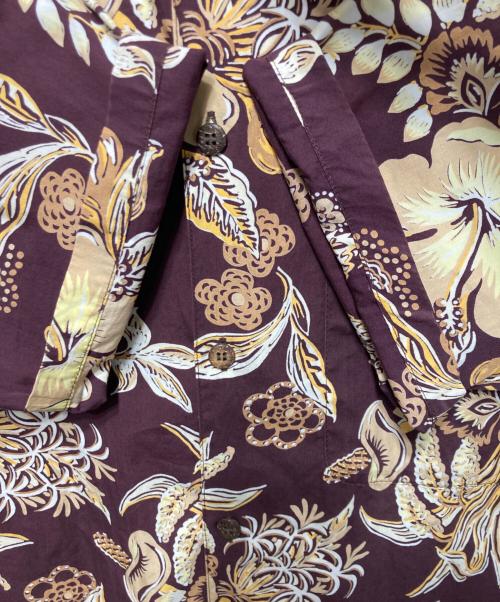 NEIGHBORHOOD（ネイバーフッド）NEIGHBORHOOD (ネイバーフッド) ALOHA/C-SHIRT.SS アロハシャツ ボルドー×ベージュ サイズ:Mの古着・服飾アイテム