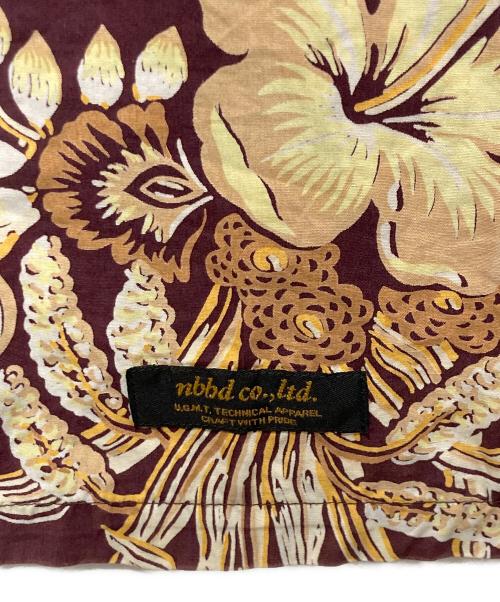 NEIGHBORHOOD（ネイバーフッド）NEIGHBORHOOD (ネイバーフッド) ALOHA/C-SHIRT.SS アロハシャツ ボルドー×ベージュ サイズ:Mの古着・服飾アイテム