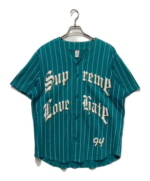SUPREME（シュプリーム）SUPREME (シュプリーム) Love Hate Baseball Jersey ブルー サイズ:Mの古着・服飾アイテム