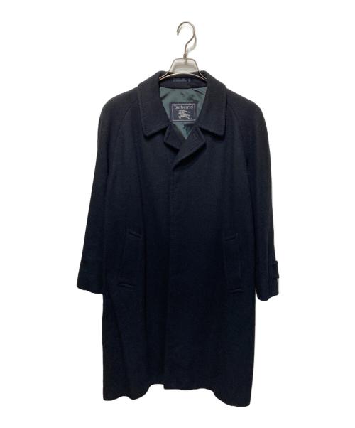 Burberry's（バーバリーズ）Burberry's (バーバリーズ) ウールヘリンボンコート ネイビー サイズ:表記なしの古着・服飾アイテム