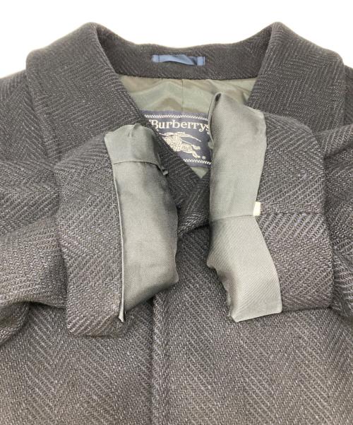 Burberry's（バーバリーズ）Burberry's (バーバリーズ) ウールヘリンボンコート ネイビー サイズ:表記なしの古着・服飾アイテム