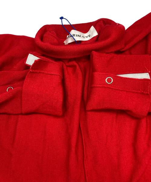 HeRIN.CYE（ヘリンドットサイ）HeRIN.CYE (ヘリンドットサイ) Flare knit op レッド サイズ:freeの古着・服飾アイテム