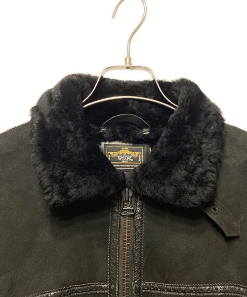 WTAPS（ダブルタップス）WTAPS (ダブルタップス) ムートンジャケット ブラック サイズ:Ｓの古着・服飾アイテム