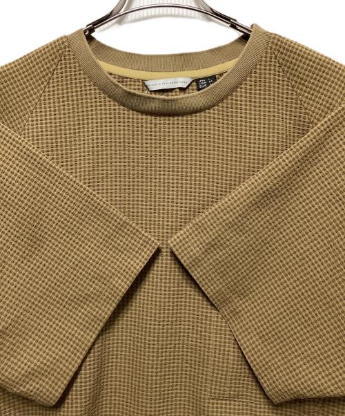 NANGA（ナンガ）NANGA (ナンガ) WIND AND SEA (ウィンダンシー) シアサッカーTEE ブラウン サイズ:Ｌの古着・服飾アイテム