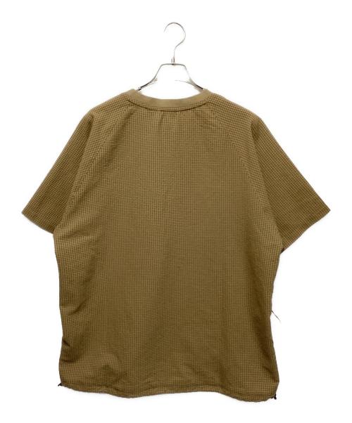 NANGA（ナンガ）NANGA (ナンガ) WIND AND SEA (ウィンダンシー) シアサッカーTEE ブラウン サイズ:Ｌの古着・服飾アイテム