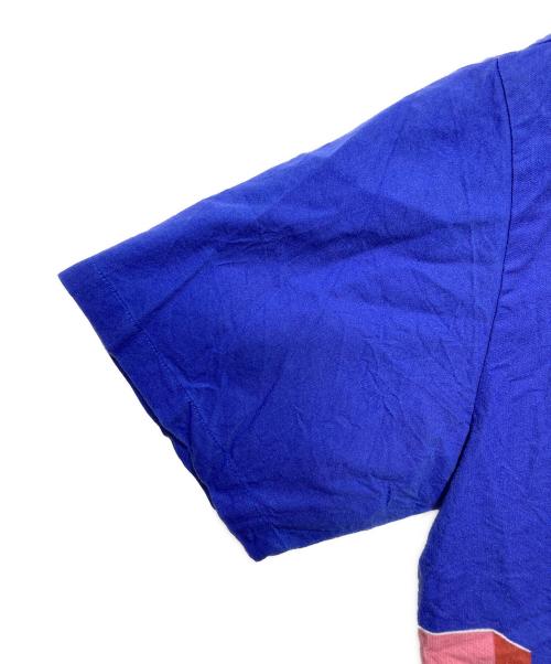 WIND AND SEA（ウィンダンシー）WIND AND SEA (ウィンダンシー) 永井 博 (Hiroshi Nagai) アートグラフィック開襟シャツ ブルー サイズ:Ｍの古着・服飾アイテム