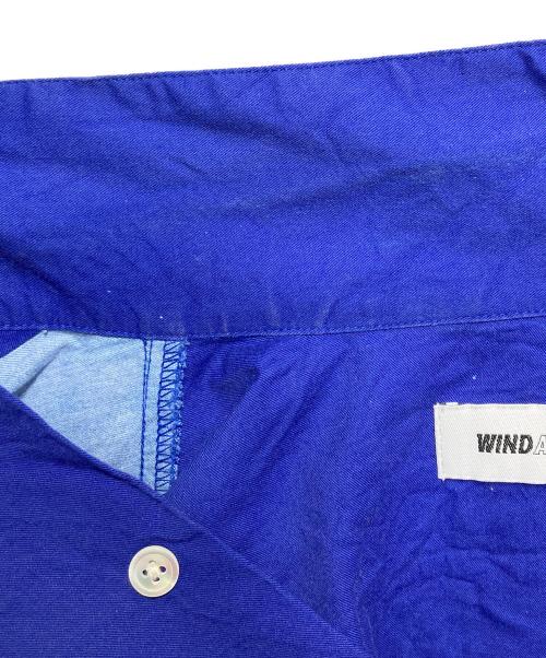 WIND AND SEA（ウィンダンシー）WIND AND SEA (ウィンダンシー) 永井 博 (Hiroshi Nagai) アートグラフィック開襟シャツ ブルー サイズ:Ｍの古着・服飾アイテム