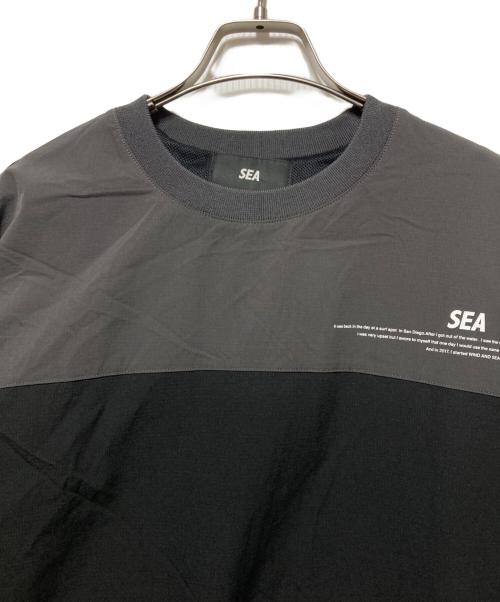 WIND AND SEA（ウィンダンシー）WIND AND SEA (ウィンダンシー) ナイロンプルオーバー グレー×ブラック サイズ:Ｍの古着・服飾アイテム