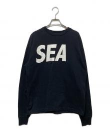 WIND AND SEA（ウィンダンシー）の古着「プリントロンT」｜ブラック