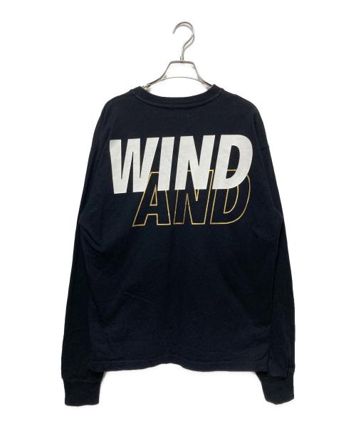 WIND AND SEA（ウィンダンシー）WIND AND SEA (ウィンダンシー) プリントロンT ブラック サイズ:Ｓの古着・服飾アイテム