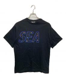 WIND AND SEA×PACK MAN（ウィンダンシー）の古着「パックマンプリントTシャツ」｜ブラック