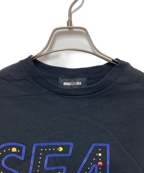 WIND AND SEA（ウィンダンシー）WIND AND SEA (ウィンダンシー) PACK MAN パックマンプリントTシャツ ブラック サイズ:Sの古着・服飾アイテム